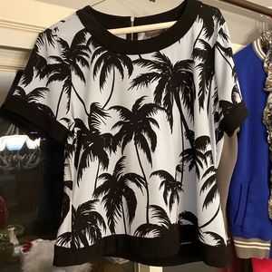 Palm trees crop top